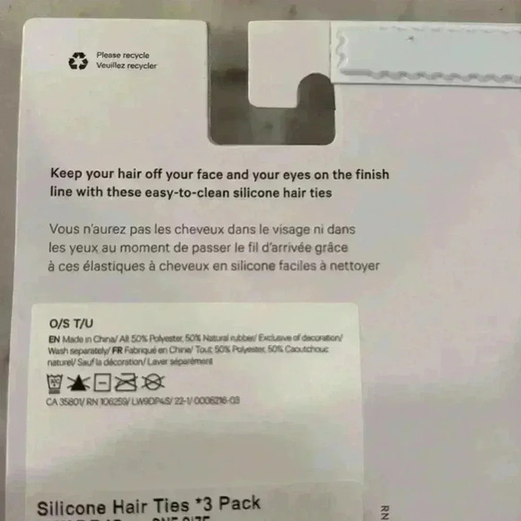 Lululemon Silicone Hair Ties 3 Pack NWT - Picture 3 of 3